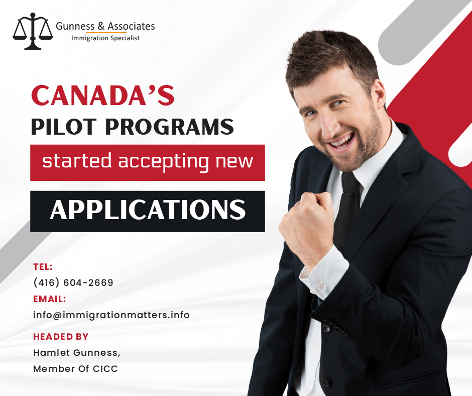 Canada’s pilot programs started accepting new applications