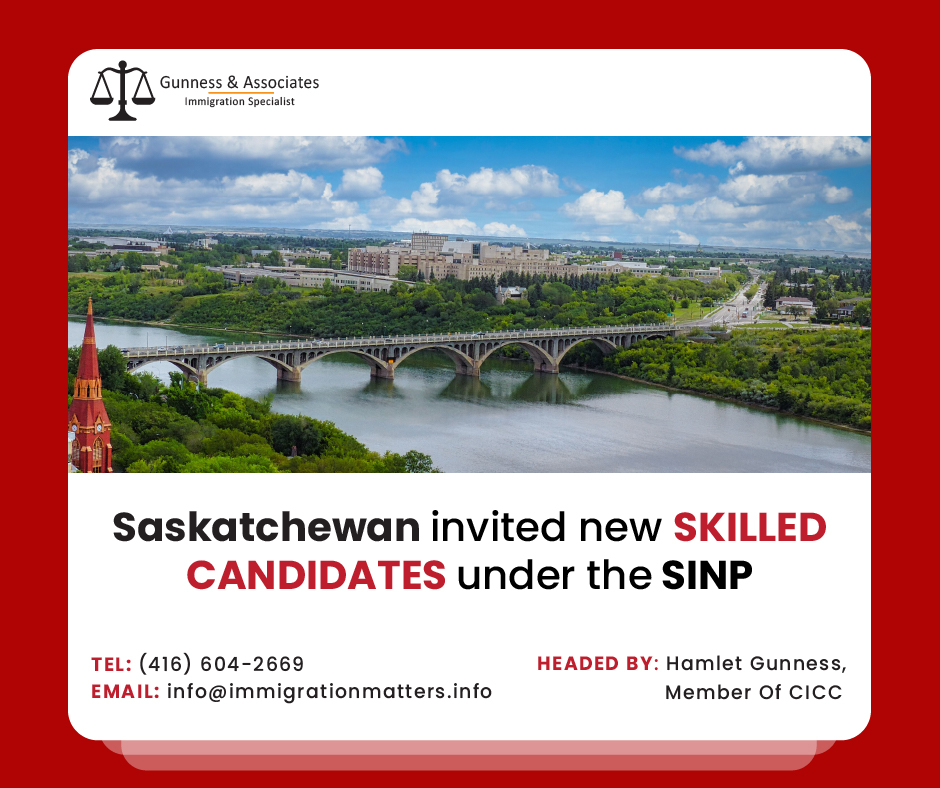 Saskatchewan invited new skilled candidates under the SINP on February 16, 2023, Saskatchewan conducted new rounds of invitations in the Saskatchewan Immigrant Nominee Program (SINP). In the Express Entry category, Saskatchewan issued 177 ITAs. Another 243 invitations were issued to the Occupations In-Demand category candidates. The lowest score in both categories was 84 points. In addition, the SINP also invited one Ukrainian candidate with a minimum score of 65. All invited candidates had Educational Credential Assessments. In this draw, Saskatchewan invited 421 candidates under 104 different NOCs. Details of new skilled candidates draw under the SINP On February 16, 2023, the Saskatchewan PNP draw issued 421 invitations. The table below contains the information: Date Category Lowest Score Total candidates invited Considerations February 16, 2023 Express Entry 84 177 Invited Candidates had ECA Assessments. February 16, 2023 Occupations in Demand 84 243 Invited Candidates had Educational Credential Assessments. February 16, 2023 N/A 65 1 Invitations issued to Ukrainian residents due to the current conflict Total Invitations 421 Invited occupations in the latest SINP draw Not all NOC occupations were invited during this Saskatchewan PNP invitation round. The NOC occupation codes that were selected for the EOI on February 16th, 2023 are listed below: 00012, 00013, 00015, 10010, 10011, 10012, 10021, 10022, 10029, 10030, 11101, 11102, 11109, 11200, 11201, 11202, 12010, 12011, 12013, 12101, 12102, 12103, 12111, 12112, 12200, 13100, 13110, 13111, 13112, 20010, 20011, 20012, 21101, 21110, 21112, 21120, 21200, 21203, 21210, 21211, 21220, 21221, 21222, 21223, 21231,21232, 21233, 21234, 21300, 21301, 21310, 21311, 21322, 22101, 22212, 22220, 22221, 22222, 22231, 22232, 22233, 22300, 22303, 22310, 31200, 31201, 32120, 32129, 33103, 40030, 41200, 41210, 41300, 41400, 41401, 41402, 41403, 41404, 41405, 41409, 42202, 43100, 60010, 60020, 62029, 62100, 62200, 63102, 63200, 63202, 70010, 70012, 70020, 72011, 72402, 72410, 73101, 80020, 80021, 82030, 90010, 92012, 92100, 93101 Saskatchewan Occupations In-Demand category Those with training and employment experience in in-demand occupations are eligible for the Occupations In-Demand (OID) and Express Entry (EE) programs. The following National Occupational Classification (NOC) TEER levels must be met for eligible occupations: TEER 0: Management occupations TEER 1: Occupations that usually require a university degree TEER 2: Occupations that usually require a college diploma, apprenticeship training of two or more years, or supervisory experience TEER 3: Occupations that usually require a college diploma, apprenticeship training of fewer than two years, or more than six months of on-the-job training Want to know more details about “Saskatchewan invited new skilled candidates under the SINP'' you can contact one of our immigration specialists at Gunness & Associates. Tel: (416) 604-2669 Email: info@test.immigrationmatters.info Gunness & Associates has helped thousands of people successfully immigrate to Canada with their families. Our skilled and experienced immigration experts have the expertise to accurately examine your case and advise you on the best method of proceeding to best serve your needs. For honest and straightforward advice, contact the experts at Gunness & Associates. Get a free Assessment Join our newsletter and get up-to-date immigration news Click here All rights reserved ©2022 Gunness & Associate