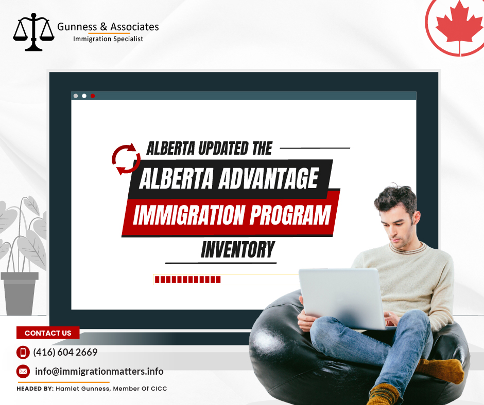 On June 20, 2023, Alberta published the Latest Updates on the AAIP inventory. According to the new update, there were around 676 Alberta Opportunity Stream applications,
245 Rural Renewal Stream applications,
216 Accelerated Tech Pathway applications,
217 Family Connection Stream applications,
76 applications from priority sectors, and
less than ten applications under the Dedicated Healthcare Pathway. Immigration, Refugees and Citizenship Canada (IRCC) allocated a quota of 9,750 nominations to Alberta for 2023 under the AAIP. This year, Alberta invited 584 candidates and issued 5,007 nomination certificates.Application volumes and processing Updates on the AAIP inventoryYou can find out how long it takes AAIP to process a whole application for each AAIP stream or pathway by looking for common processing times, dates, and application volumes. "Assessing" indicates that an AAIP officer has been tasked with evaluating an application to figure out whether it qualifies.The following are the primary factors taken into consideration when processing AAIP applications:completeness, eligibility, outdated information, or documents in the application.
applications received in number.
the day when the application was submitted.
strategic priorities based on data on the labor market and economic growth.
how many nomination certificates are still valid for the year?Read AAIP Inventory updates on April 19, 2023A list of allocations for 2023 by AAIP stream or pathwayNon-Express Entry Streams – Allocations 4,875Expected allocationAlberta Opportunity Stream4,240Rural Renewal Stream630All (4) Entrepreneur streams5Express Entry Stream and Pathways – Allocations 4,875Family Connection and Occupation in Demand1,219Accelerated Tech Pathway1,219Dedicated Healthcare Pathway1,462Sector Priorities (that is, construction, agriculture, hospitality, and tourism)975Total allocations:9,750Join our RSS Feed Want to know more details about the “Latest Updates on the AAIP inventory” you can contact one of our immigration specialists at Gunness & Associates.Tel: (416) 604-2669 Email: info@test.immigrationmatters.infoGunness & Associates has helped thousands of people successfully immigrate to Canada with their families. Our skilled and experienced immigration experts have the expertise to accurately examine your case and advise you on the best method of proceeding to best serve your needs.For honest and straightforward advice, contact the expertsat Gunness & AssociatesGet a free Assessment Join our newsletter and get up-to-date immigration news Click hereAll rights reserved ©2023 Gunness & Associates
