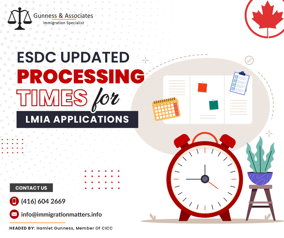 updated processing times for LMIA