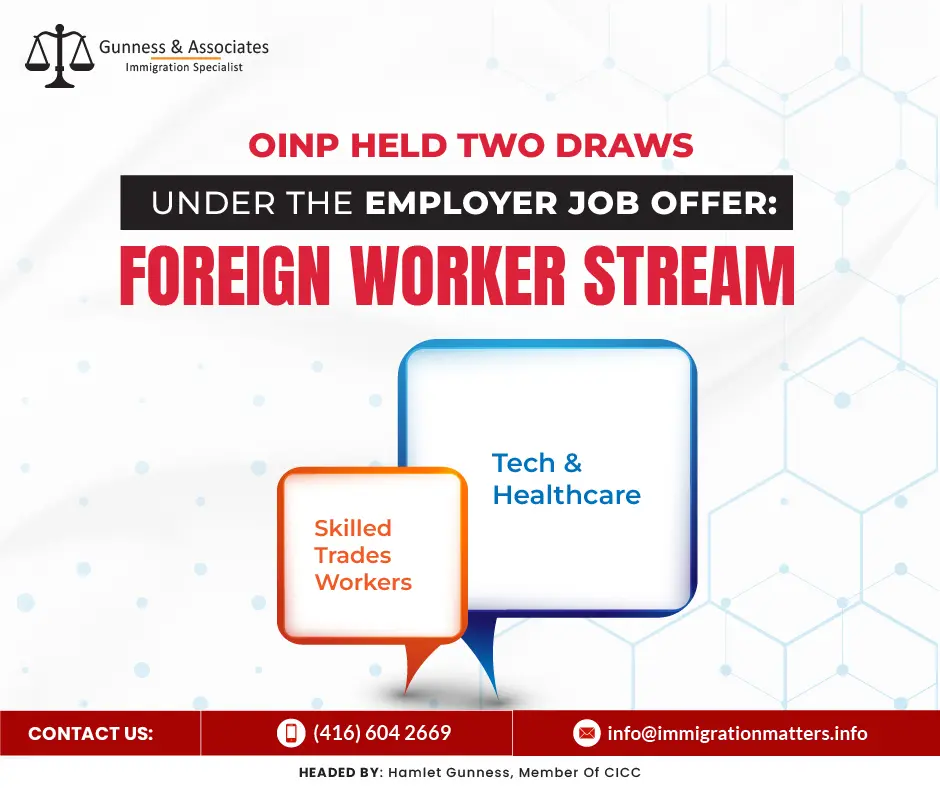 Job Offer Foreign Worker Stream